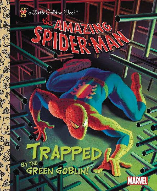 SPIDER MAN TRAPPED BY GREEN GOBLIN LITTLE GOLDEN BK REISSUE