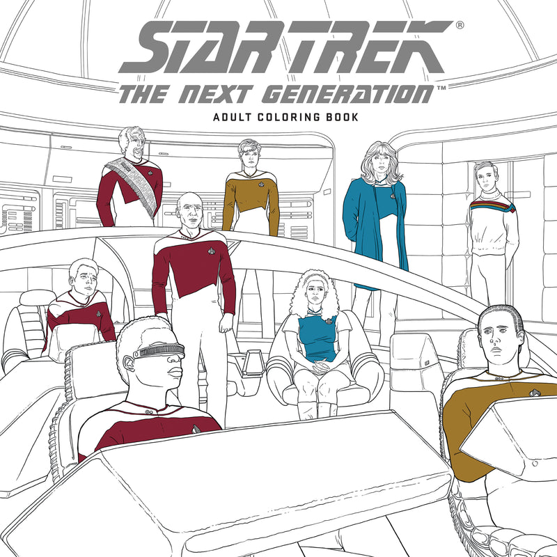 STAR TREK NEXT GENERATION ADULT COLORING BOOK