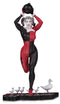 HARLEY QUINN RED WHITE & BLACK STATUE BY FRANK CHO