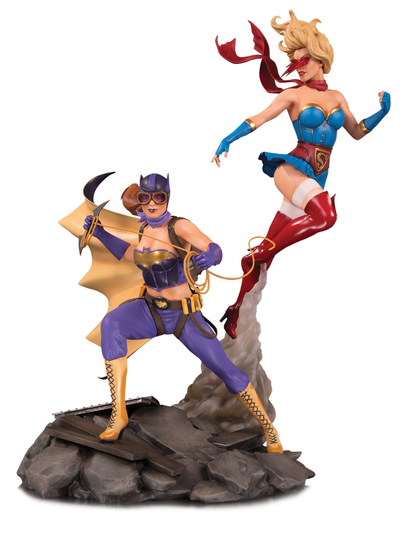 DC BOMBSHELLS BATGIRL & SUPERGIRL CELEBRATION STATUE