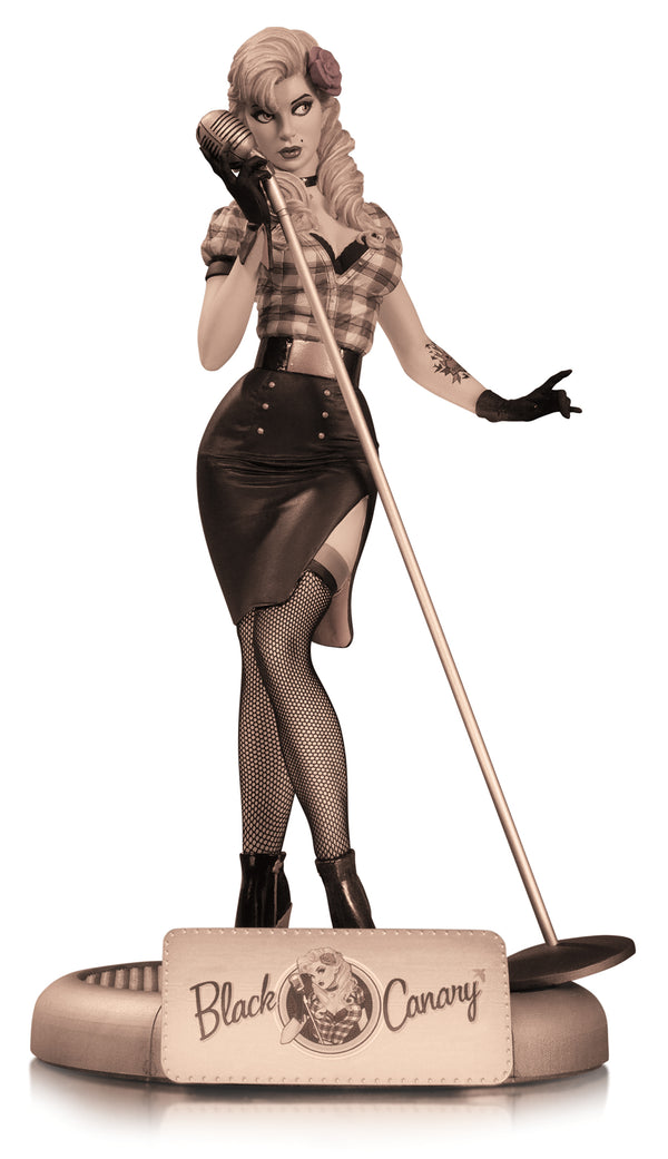 DC BOMBSHELLS BLACK CANARY SEPIA VAR STATUE