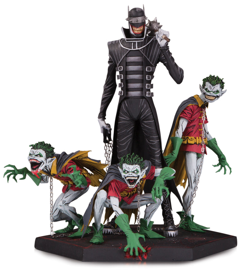 DARK NIGHTS METAL BATMAN WHO LAUGHS & ROBINS DLX STATUE