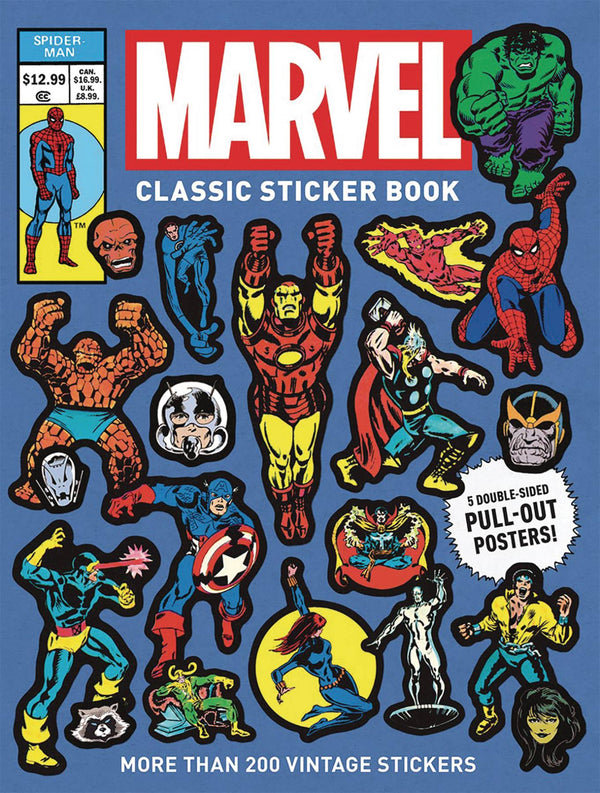 MARVEL CLASSIC STICKER BOOK NEW PTG