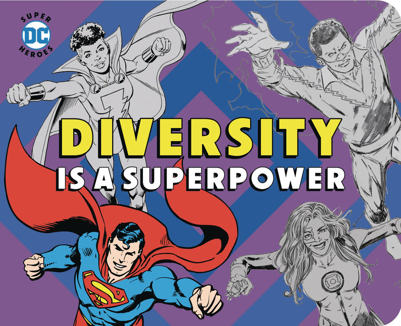 DC SUPER HEROES DIVERSITY IS SUPERPOWER BOARD BOOK